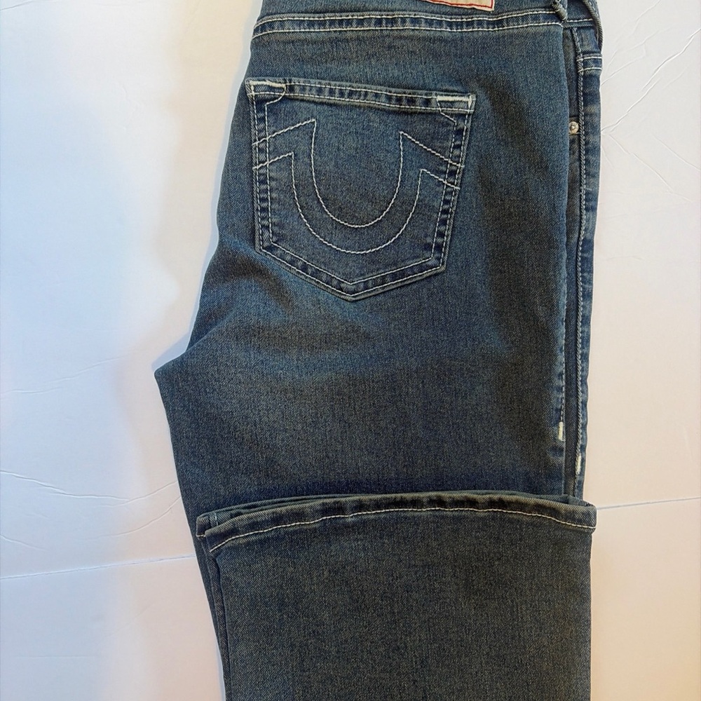 True Religion Becca Bootcut Jeans Womens 28 Medium Wash Mid Rise Y2K Flare Denim - Picture 16 of 16